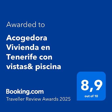 Acogedora Vivienda En Tenerife Con Vistas& Piscina Tacoronte Zewnętrze zdjęcie